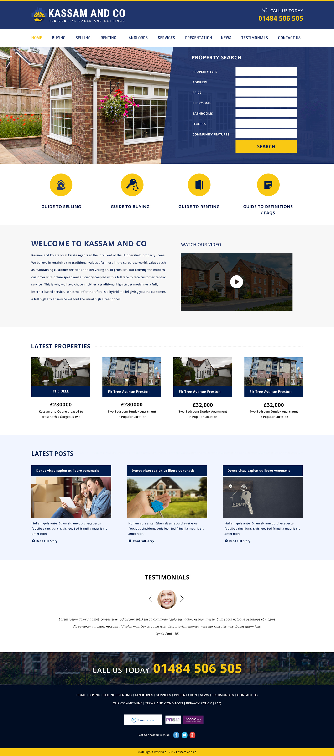 Property website design, rental website design, property sales website design