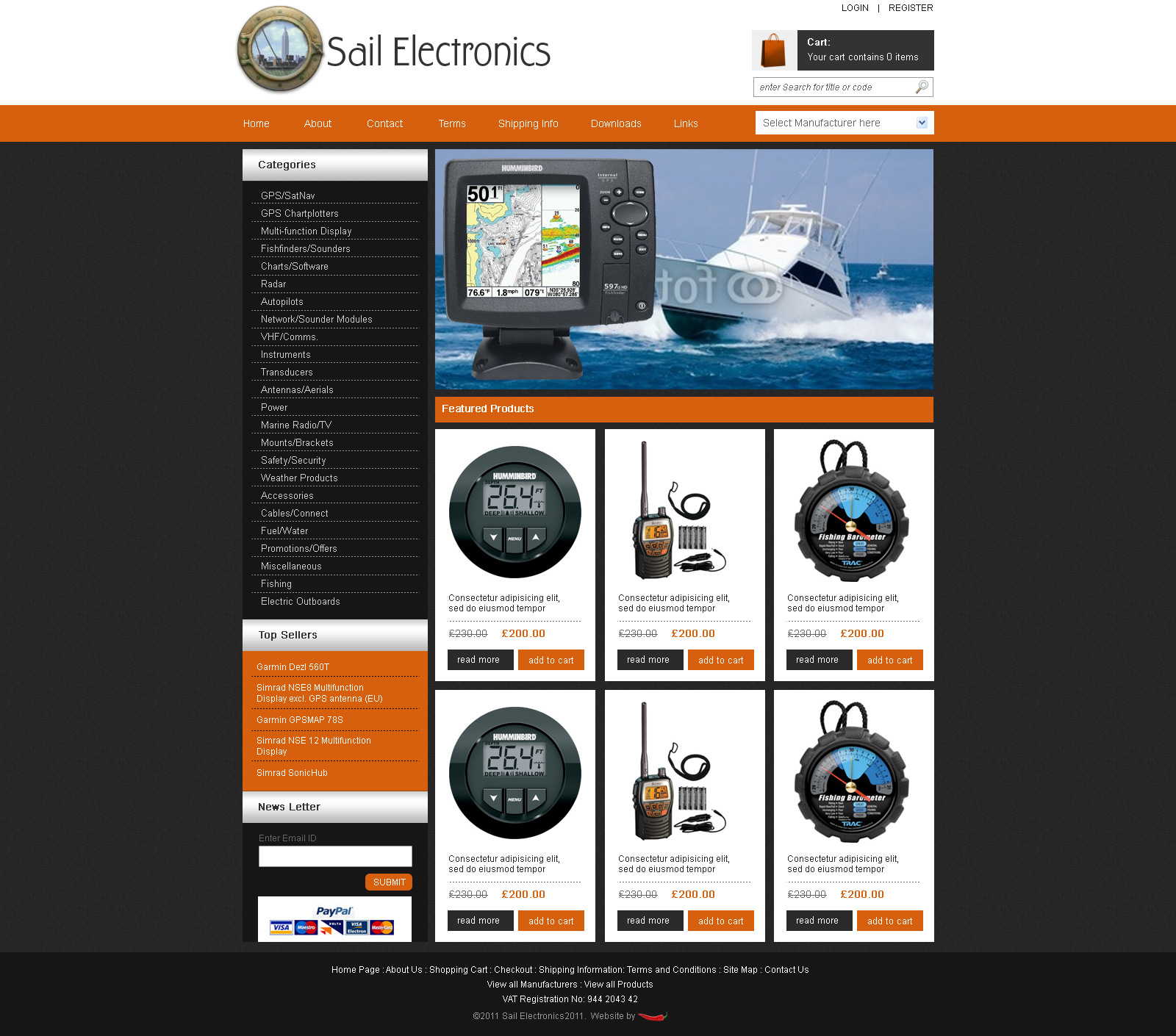 Electronics ecommerce website, ecom website, online shop